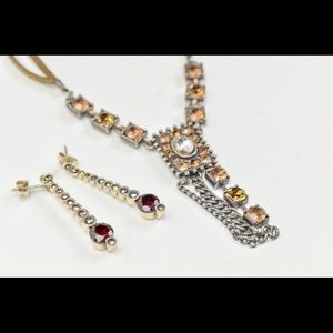 Vintage Thailand necklace And earrings deal☝️